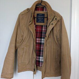 American Eagle flannel-lined field jacket